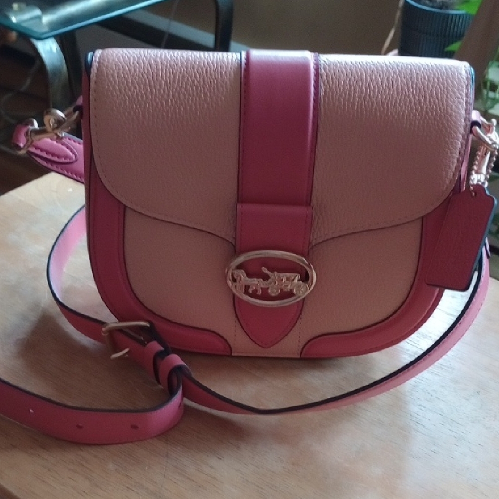 Coach Pink and Rose Crossbody Bag